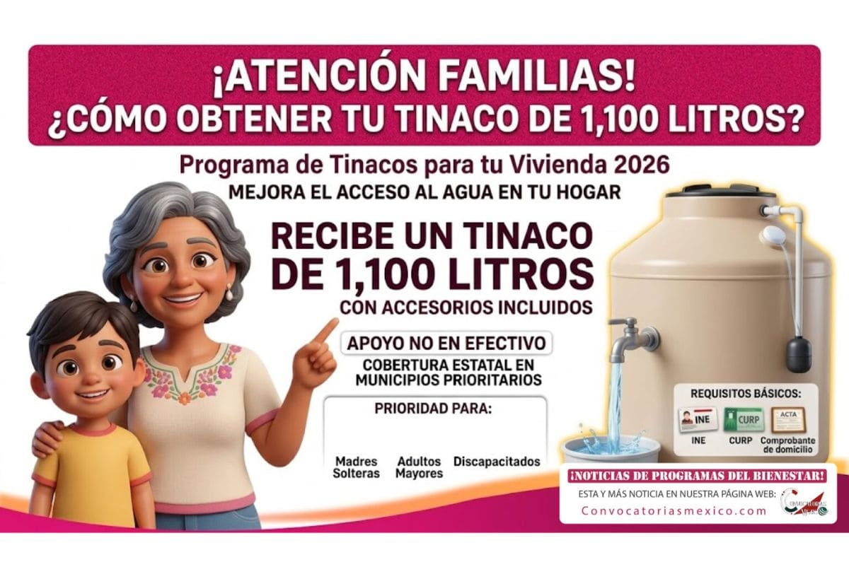 ¿Sí te toca? Tinacos GRATIS en Edomex explica cómo saber si quedaste en el apoyo