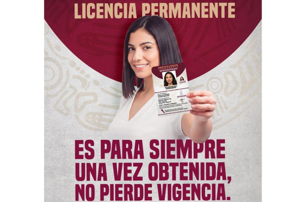 Nueva licencia de conducir permanente en Sinaloa
