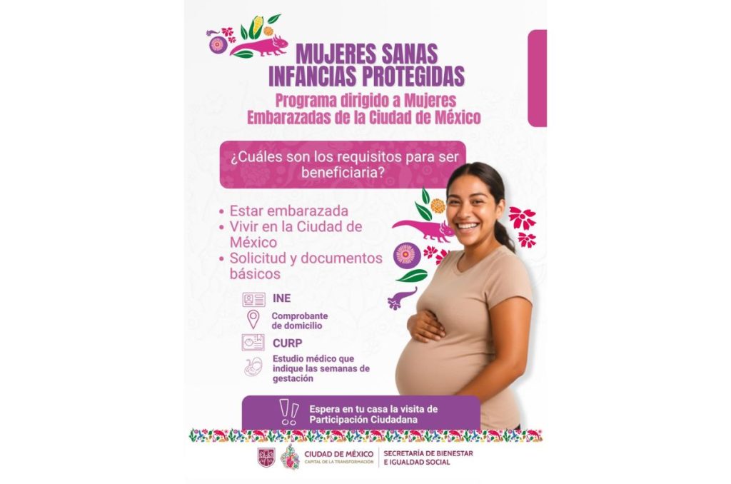 Registro al apoyo a mujeres embarazadas