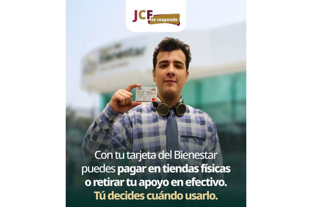 Tarjeta del bienestar para Jóvenes Construyendo el Futuro