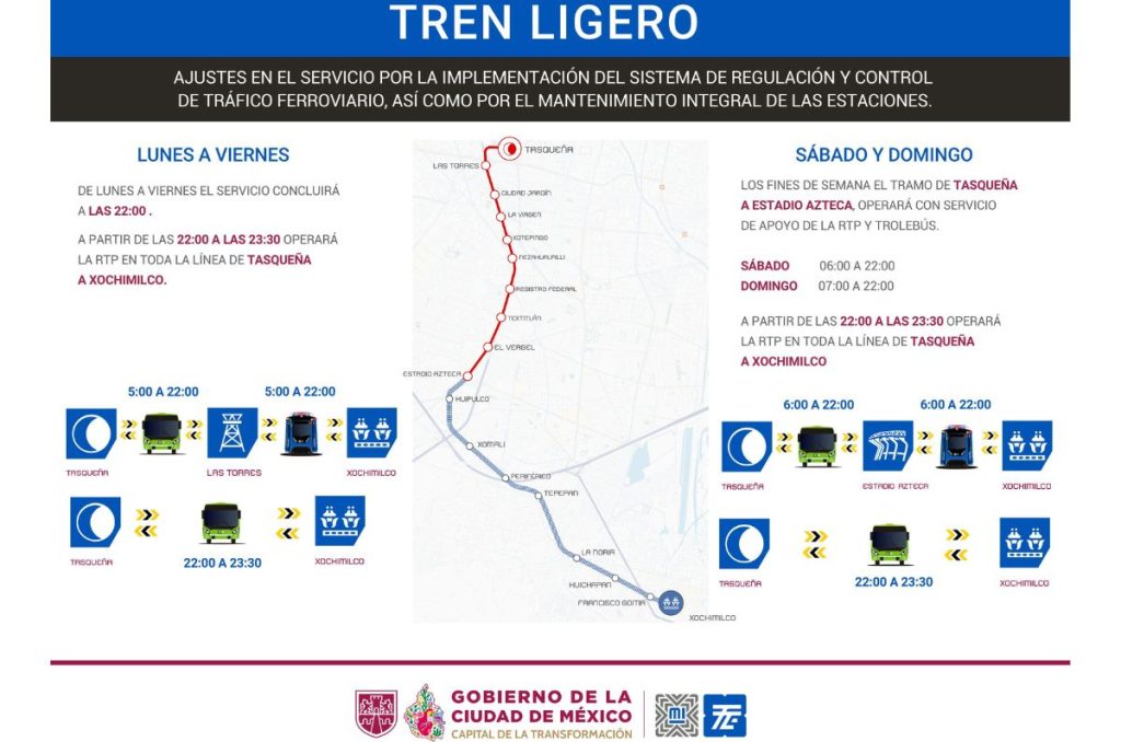 Nuevos horarios de operación