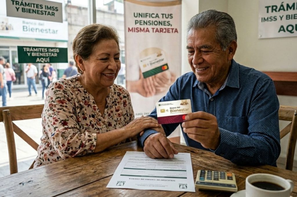 ¿Cobras dos pensiones? Así puedes recibir tu Pensión Bienestar y del IMSS en la misma tarjeta