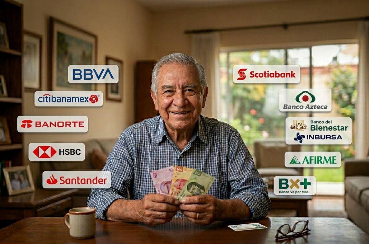¿Te vas a jubilar? Estos son todos los bancos donde puedes recibir tu pensión IMSS sin pagar comisiones
