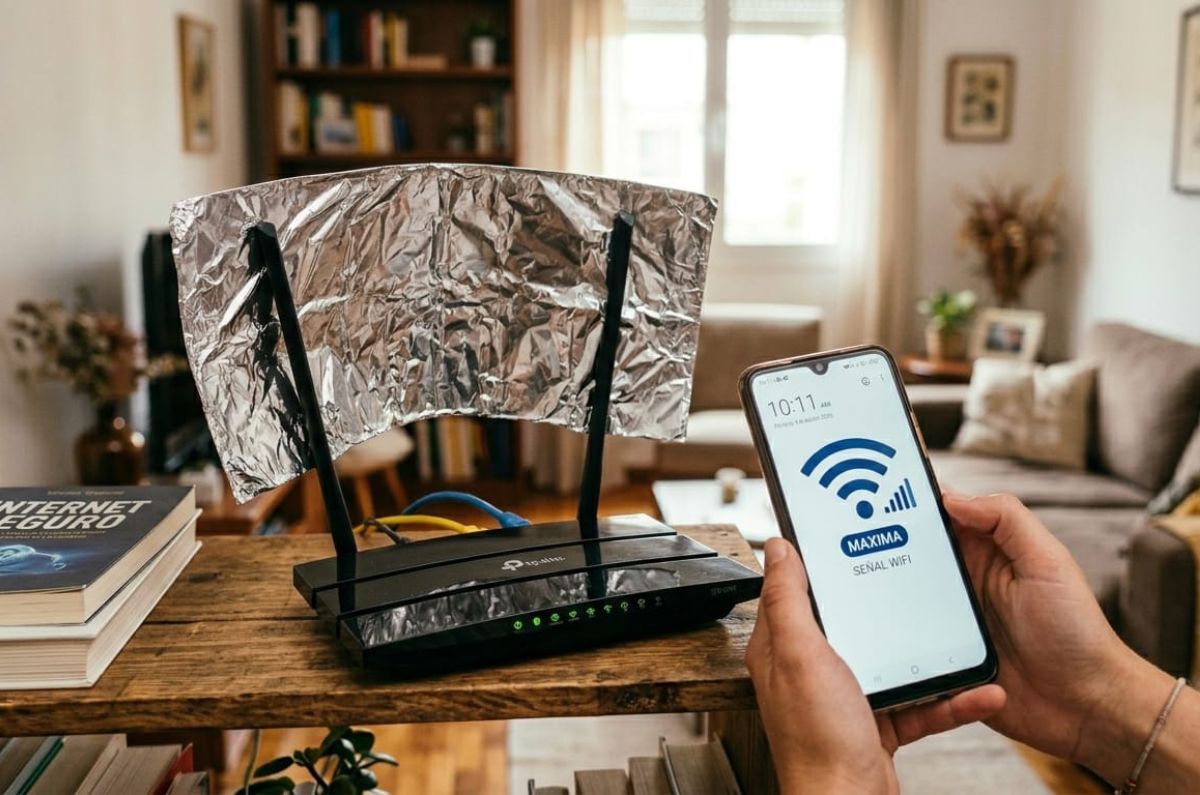 ¿Conocías este truco? Así te ayuda el papel aluminio a mejorar la señal de tu WiFi ¿De verdad funciona?