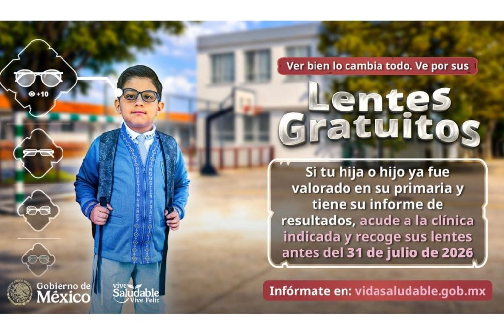 Vive Saludable Vive Feliz entrega de lentes gratis