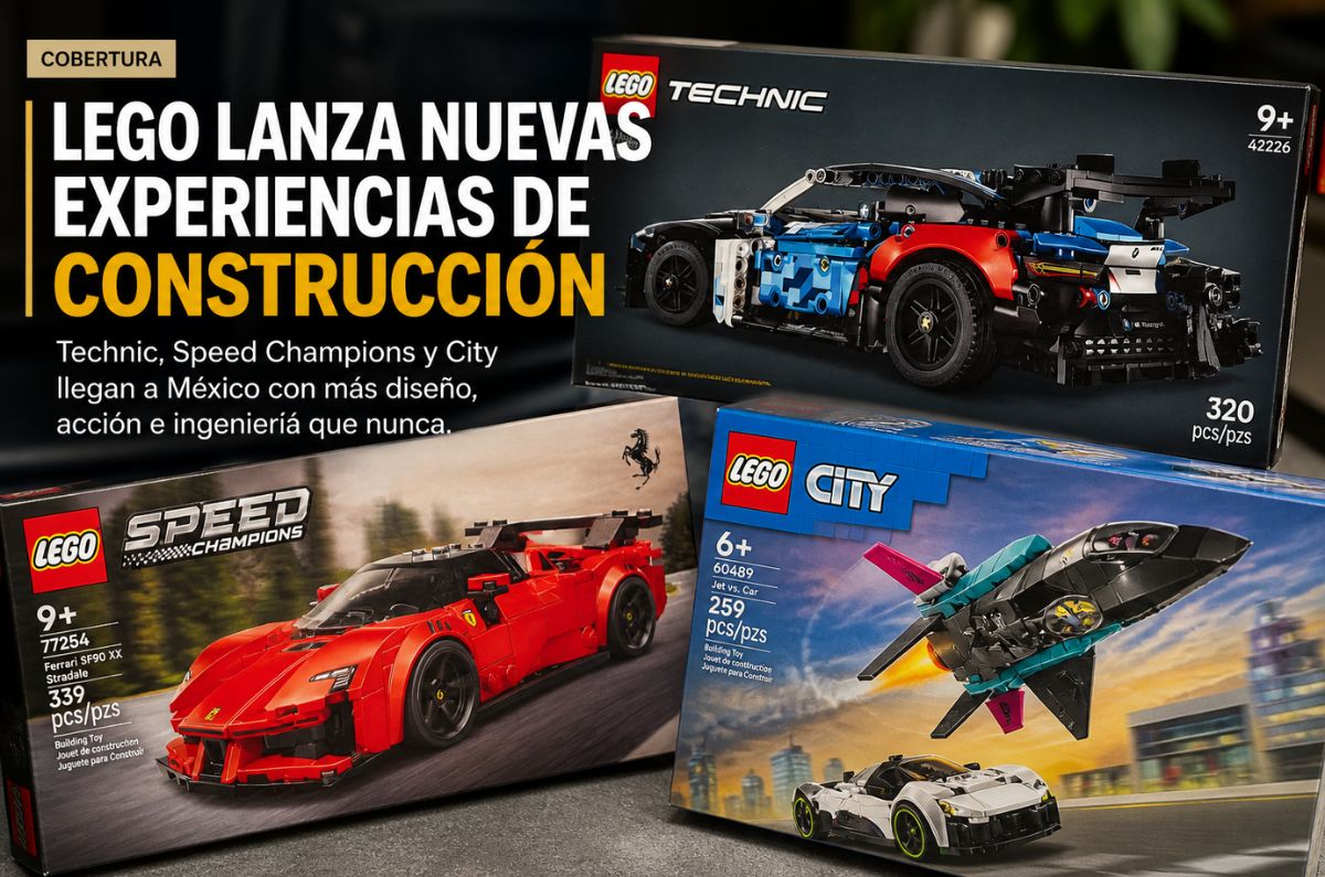 LEGO lanza nuevas experiencias de construcción: así son Technic, Speed Champions y City que ya están en México